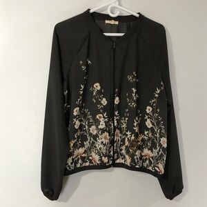 Maurice's Floral Zip Jacket